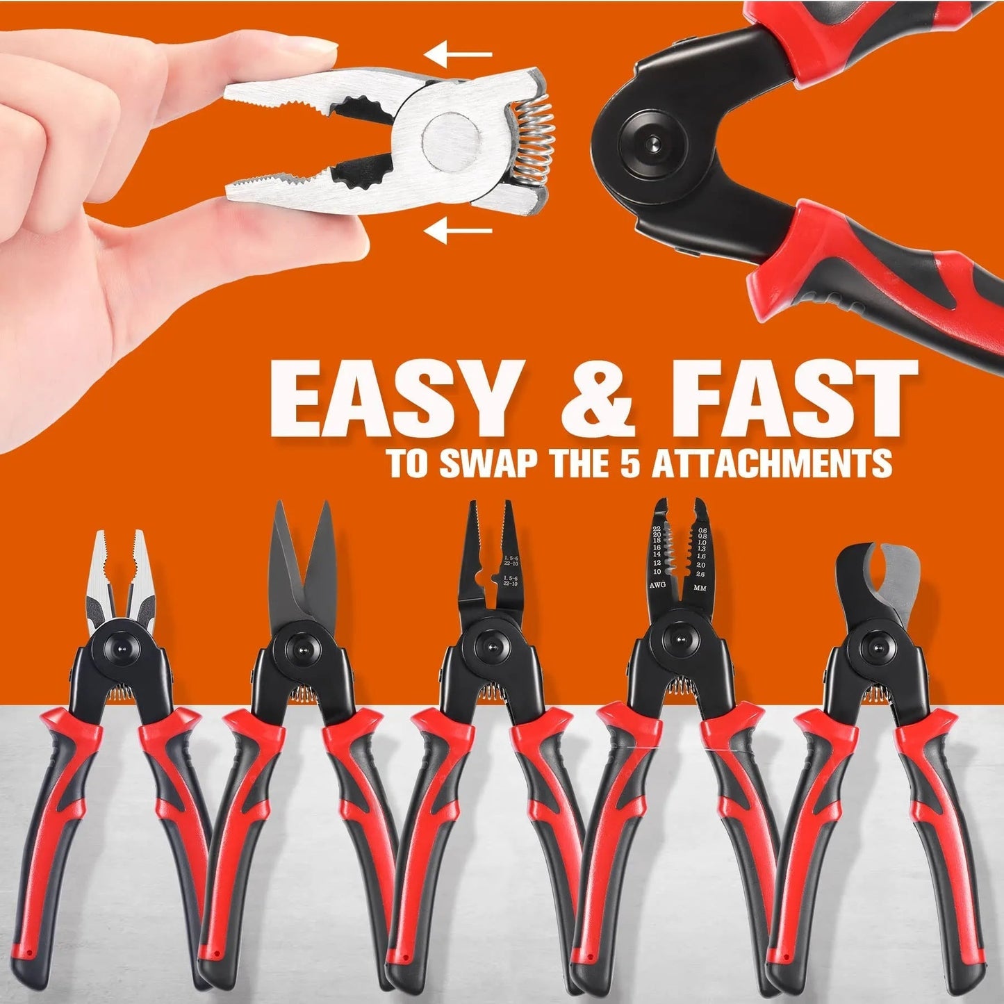 KIT ALICATE MULTIFUNCIONAL 5 EN 1 | MASTERTOOL
