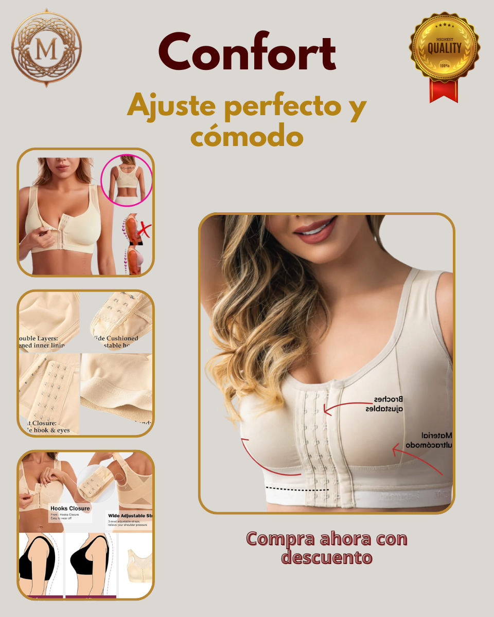 💥 ¡Oferta Limitada! Compra 1 Brasier Corrector y el 2º te cuesta solo 50%. Envío contra entrega disponible. Compra con confianza