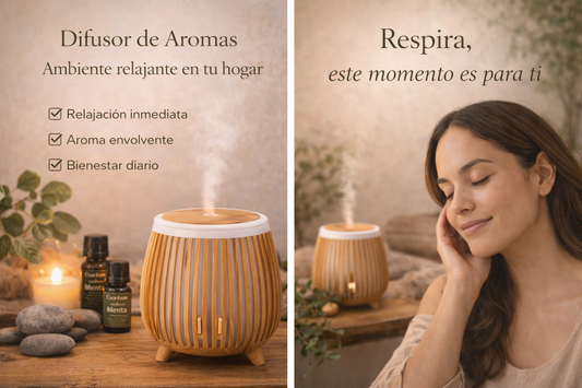 Difusor de Aromas Estilo Madera – Ambiente Relajante y Bienestar en tu Hogar