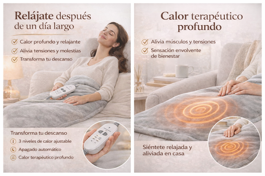 Manta Térmica Eléctrica | Relajación Profunda y Alivio del Estrés