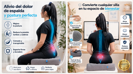Cojín Ortopédico Ergonómico | Alivio del Dolor de Espalda