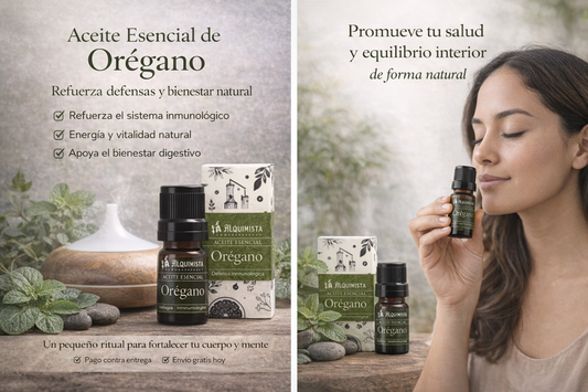 Aceite esencial de orégano 100% puro para bienestar y defensas naturales