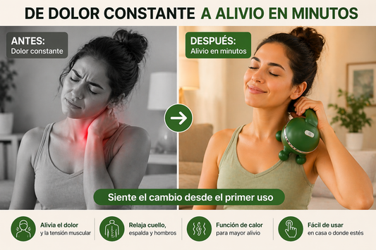 Masajeador Corporal y Cervical – Alivio del Dolor y Relajación en Casa